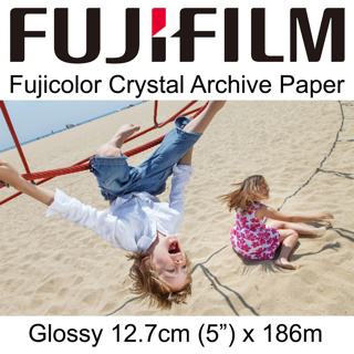 Fujicolour Crystal Archive Paper Gloss (5") 12.7cm x 186m (2 Rolls)