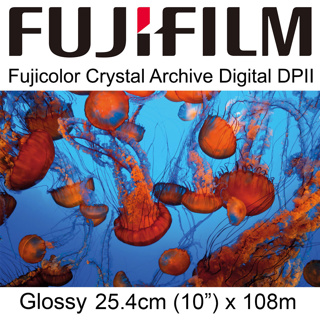 Fujifilm Crystal Archive DPII Gloss (10") 25.4cm x 108m (2 Rolls) BP