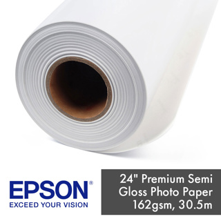 Epson Premium Semi-Gloss Photo Paper 162gsm (24") 61.0cm x 30.5m Roll