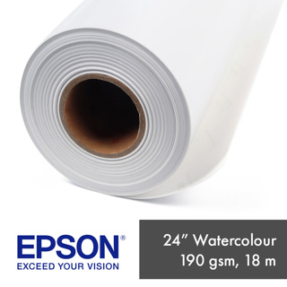 Epson Watercolour Radiant White Paper 190gsm (24") 61.0cm x 18m Roll 