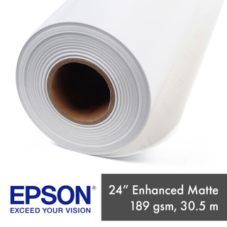 Epson Enhanced Matte Paper 189gsm (24") 61.0cm x 30.5m Roll 