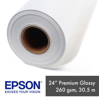 Epson Premium Glossy Photo Paper 260gsm (24") 61.0cm x 30.5m Roll 
