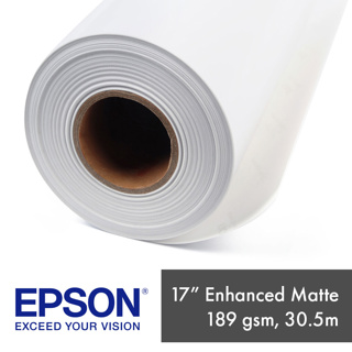 Epson Enhanced Matte Paper 189gsm (17") 43.2cm x 30.5m Roll 