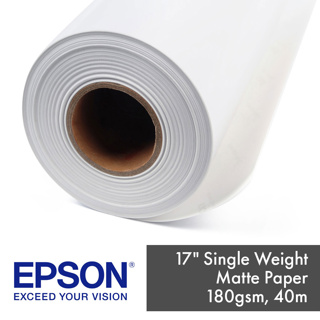 Epson Single Weight Matte Paper 120gsm (17") 43.2cm x 40m Roll 