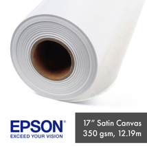 Epson Premier Art Water Resistant Satin Canvas 350gsm (17") 43.2cm x 12.2m Roll 
