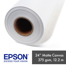 Epson Water Resistant Matte Canvas Paper 375gsm (24") 61.0cm x 12.2m Roll 