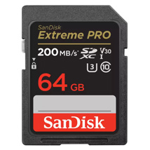 SanDisk Extreme PRO 64GB SDXC 2yr Rescue Pro Deluxe 200MB/s Memory Card