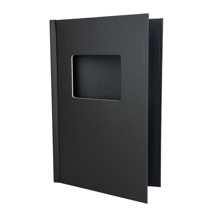 12x8 Black Staple Photobook Covers (Portrait) 10 Per Box